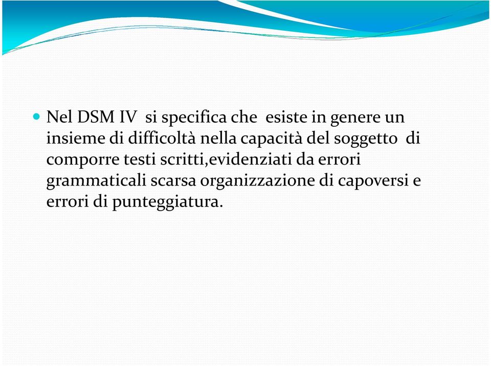 comporre testi scritti,evidenziati da errori