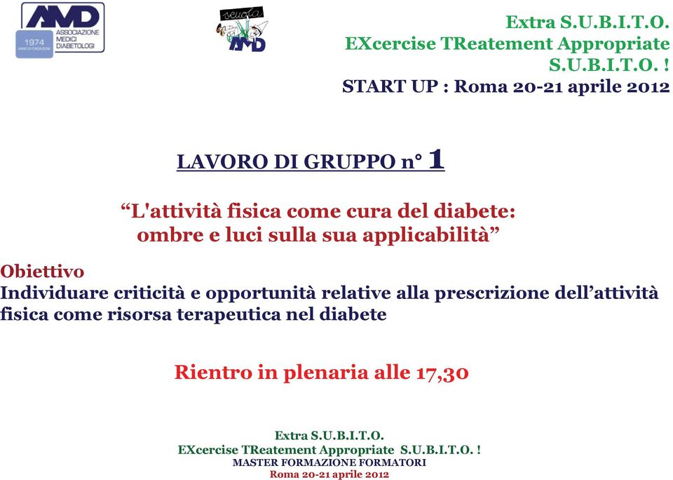 criticità e opportunità relative alla prescrizione dell attività