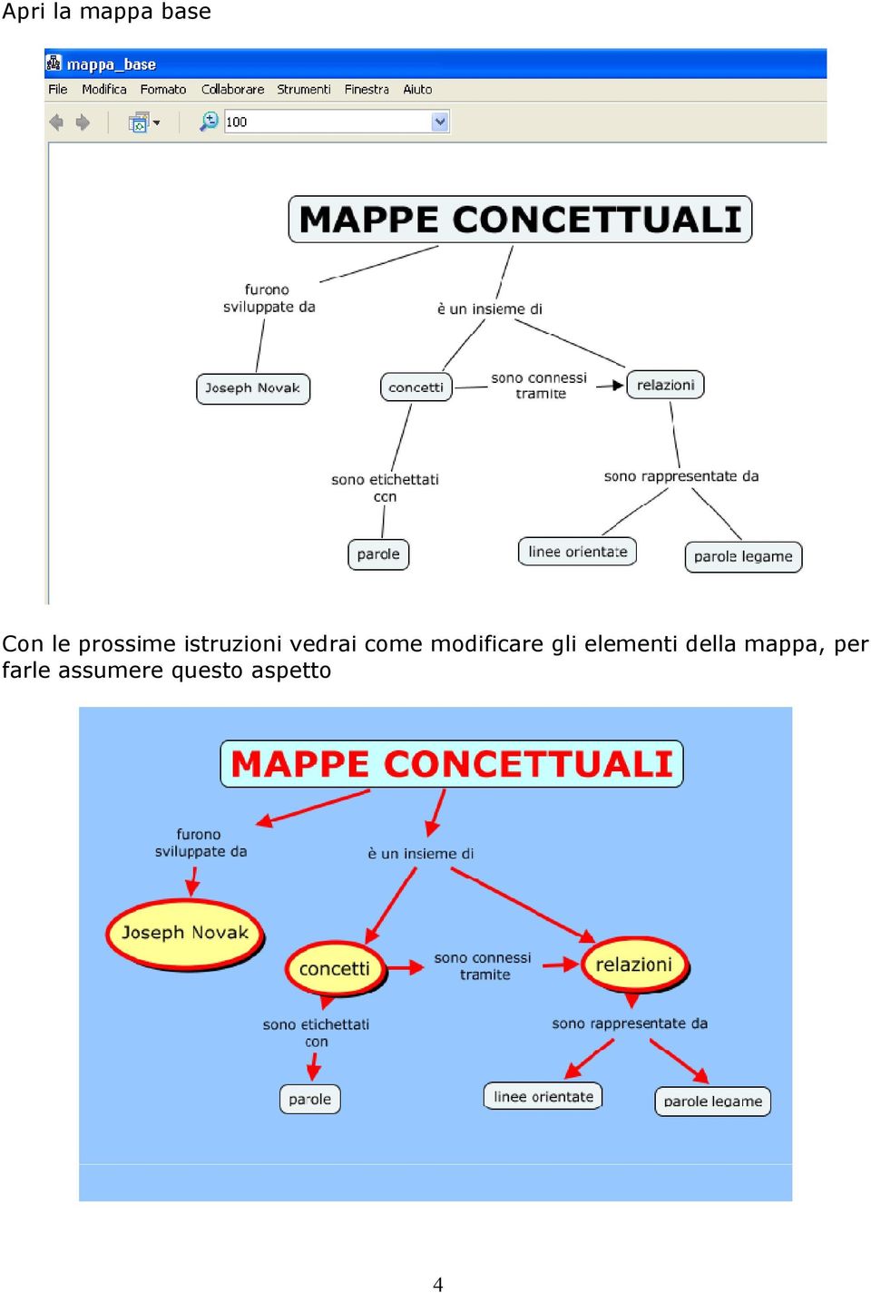 modificare gli elementi della