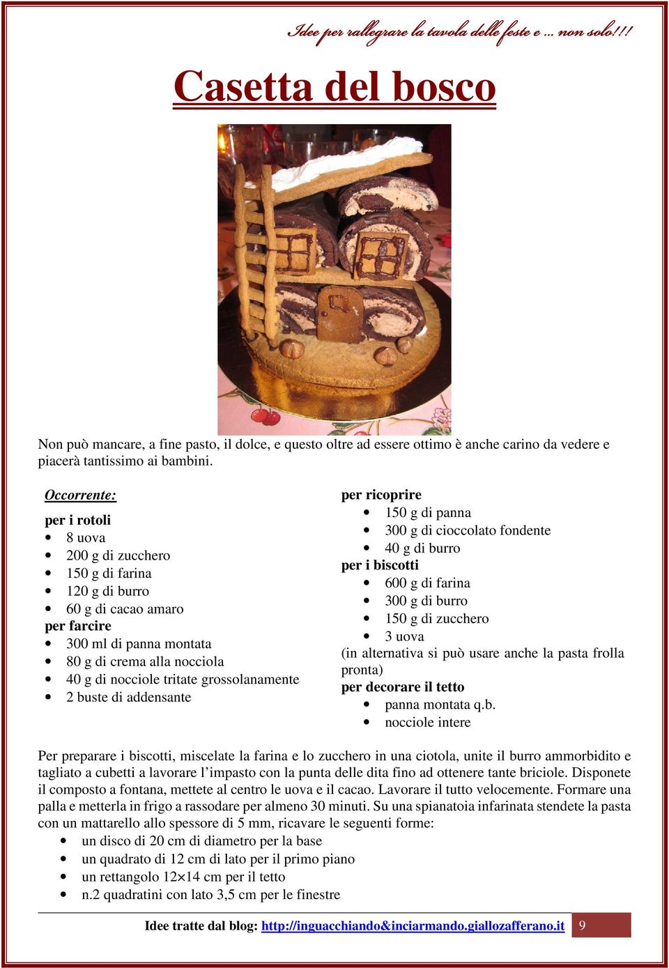 grossolanamente 2 buste di addensante per ricoprire 150 g di panna 300 g di cioccolato fondente 40 g di burro per i biscotti 600 g di farina 300 g di burro 150 g di zucchero 3 uova (in alternativa si