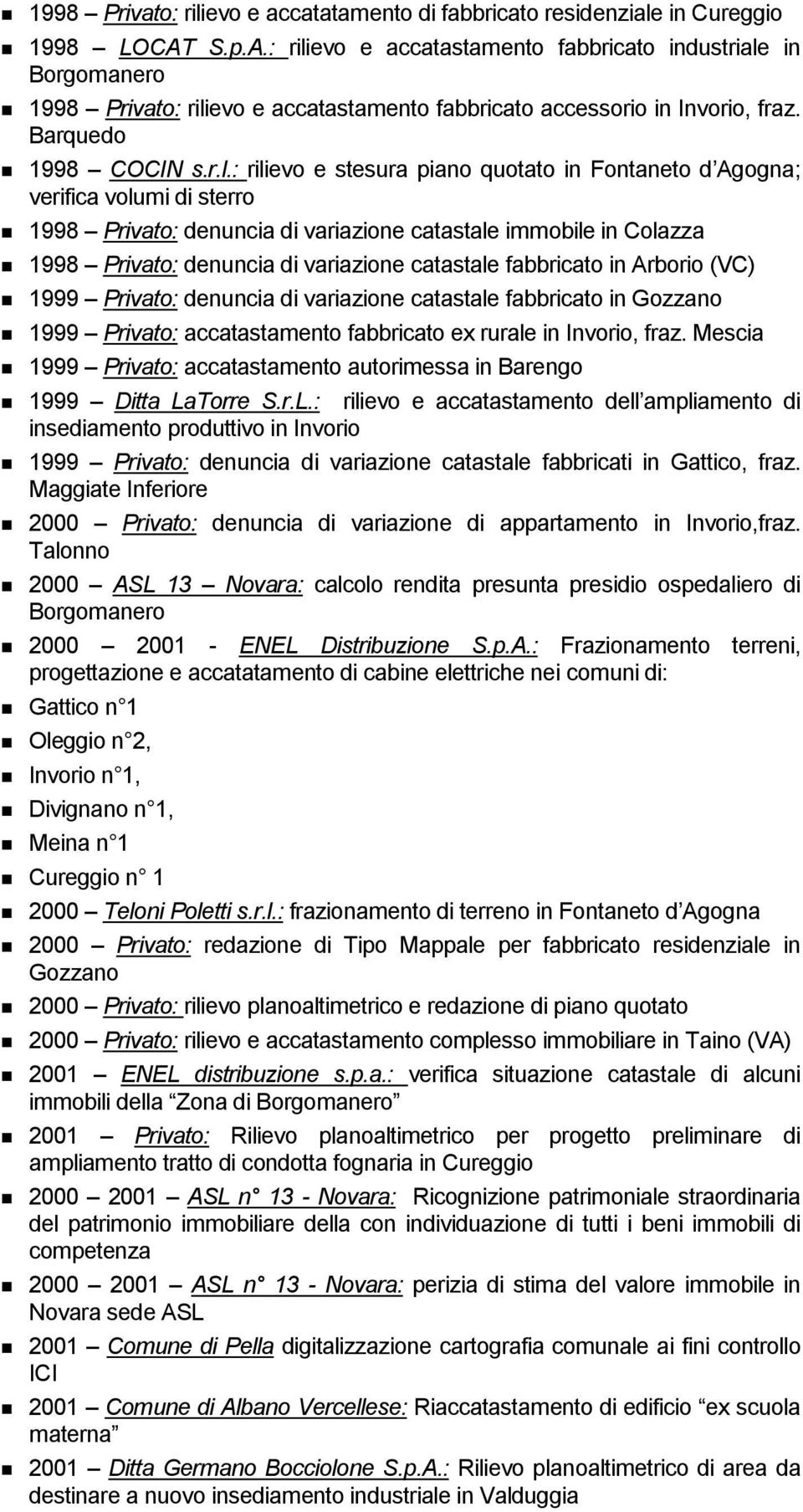 evo e accatastamento fabbricato industriale