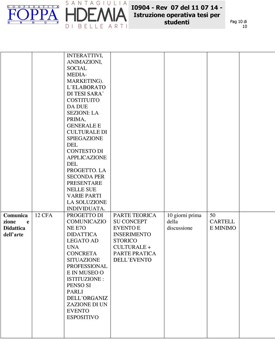 LA SECONDA PER PRESENTARE NELLE SUE VARIE PARTI LA SOLUZIONE INDIVIDUATA.