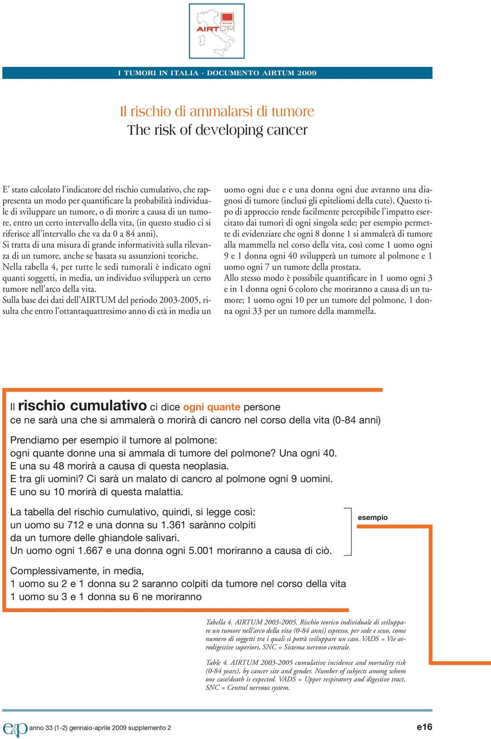 Si tratta di una misura di grande informatività sulla rilevanza di un tumore, anche se basata su assunzioni teoriche.