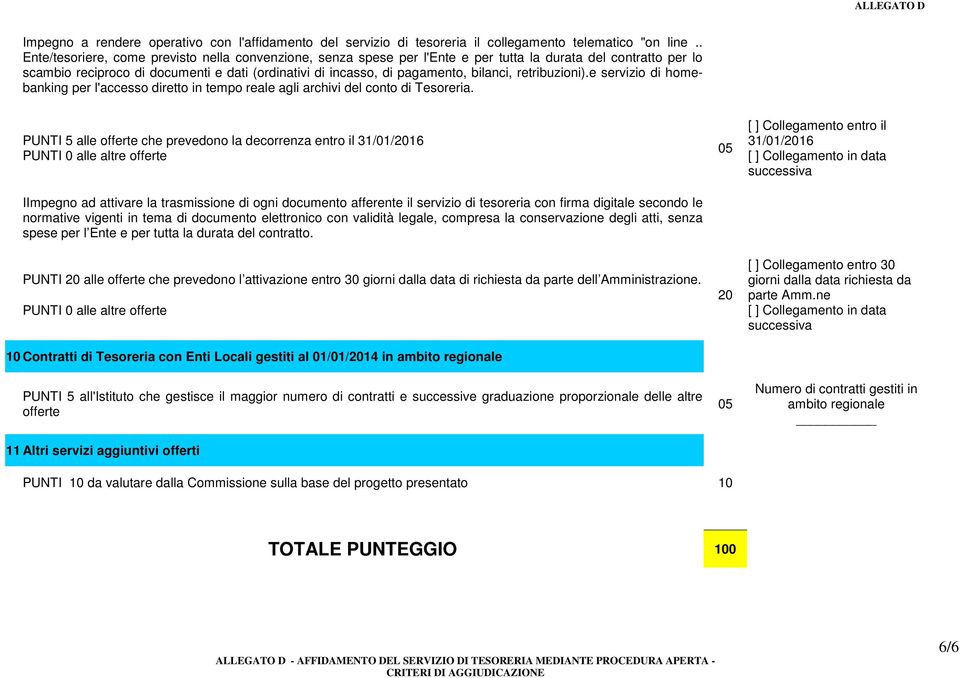 bilanci, retribuzioni).e servizio di homebanking per l'accesso diretto in tempo reale agli archivi del conto di Tesoreria.