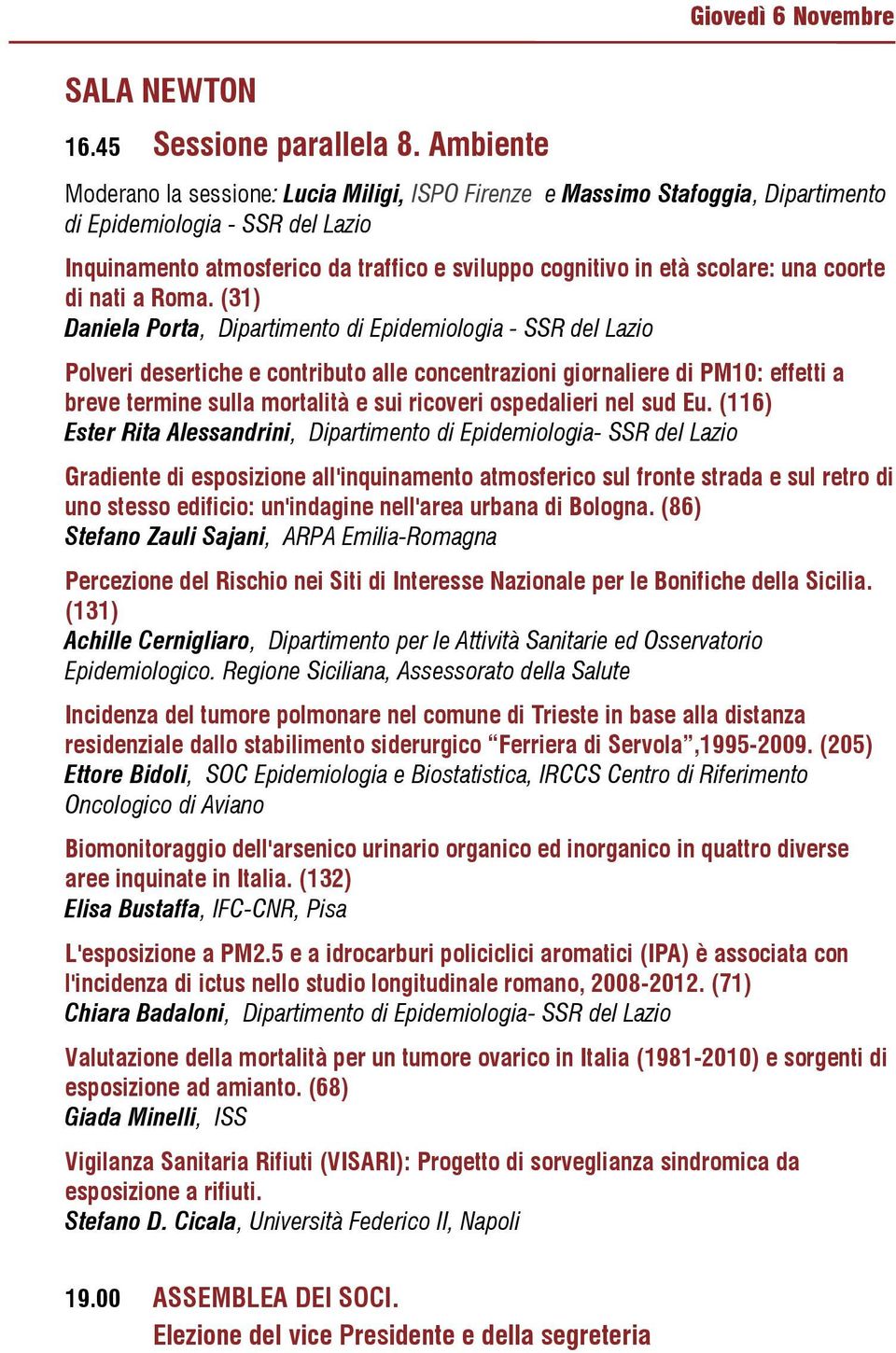 cognitivo in età scolare: una coorte di nati a Roma.