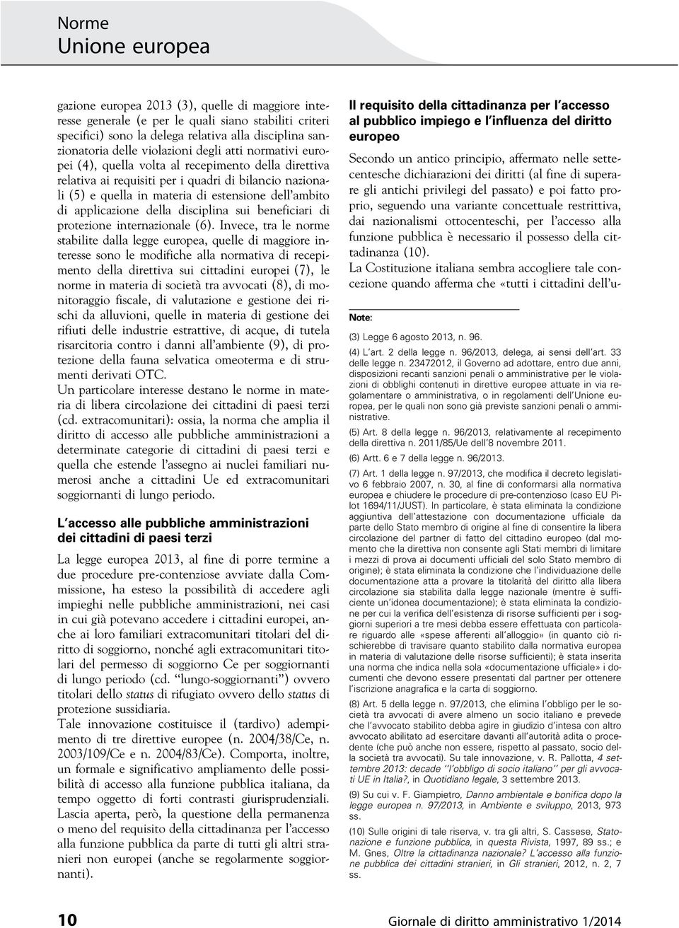 disciplina sui beneficiari di protezione internazionale (6).