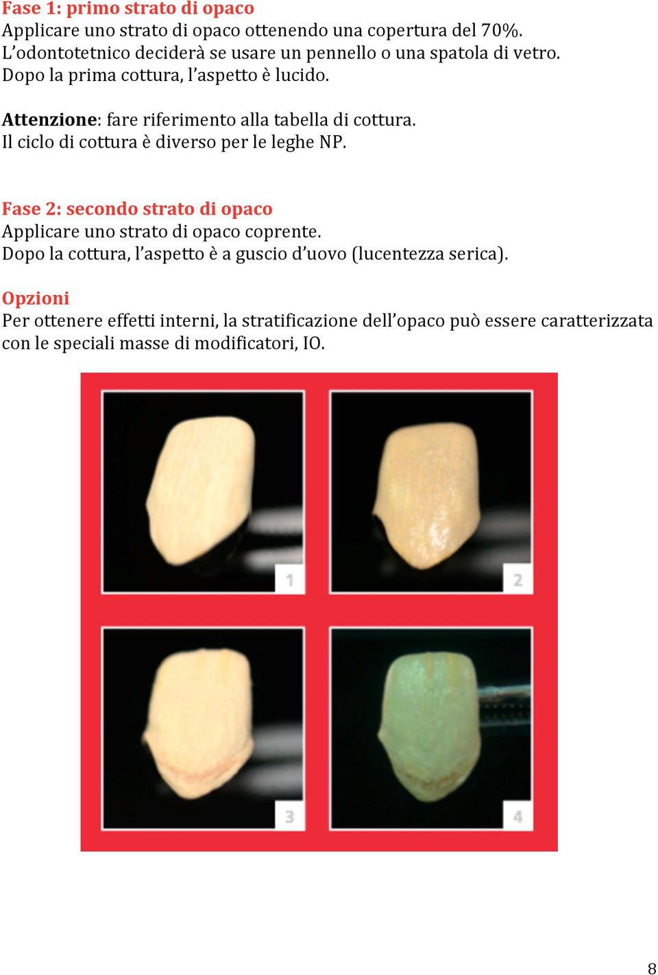 Attenzione:fareriferimentoallatabelladicottura. IlciclodicotturaèdiversoperlelegheNP.