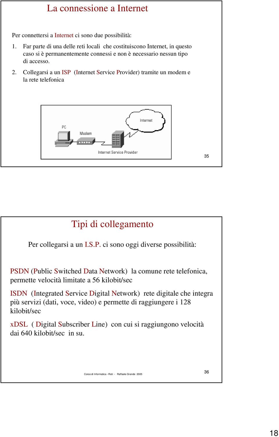 Collegarsi a un ISP 