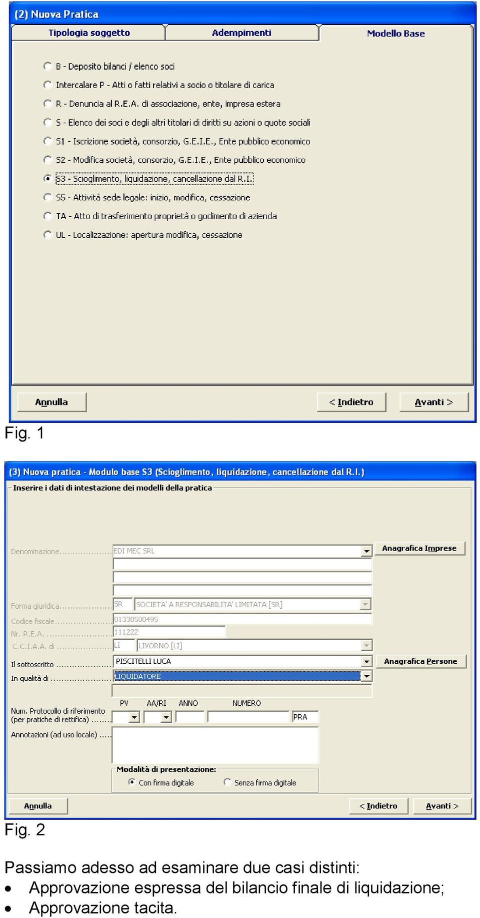 casi distinti: Approvazione