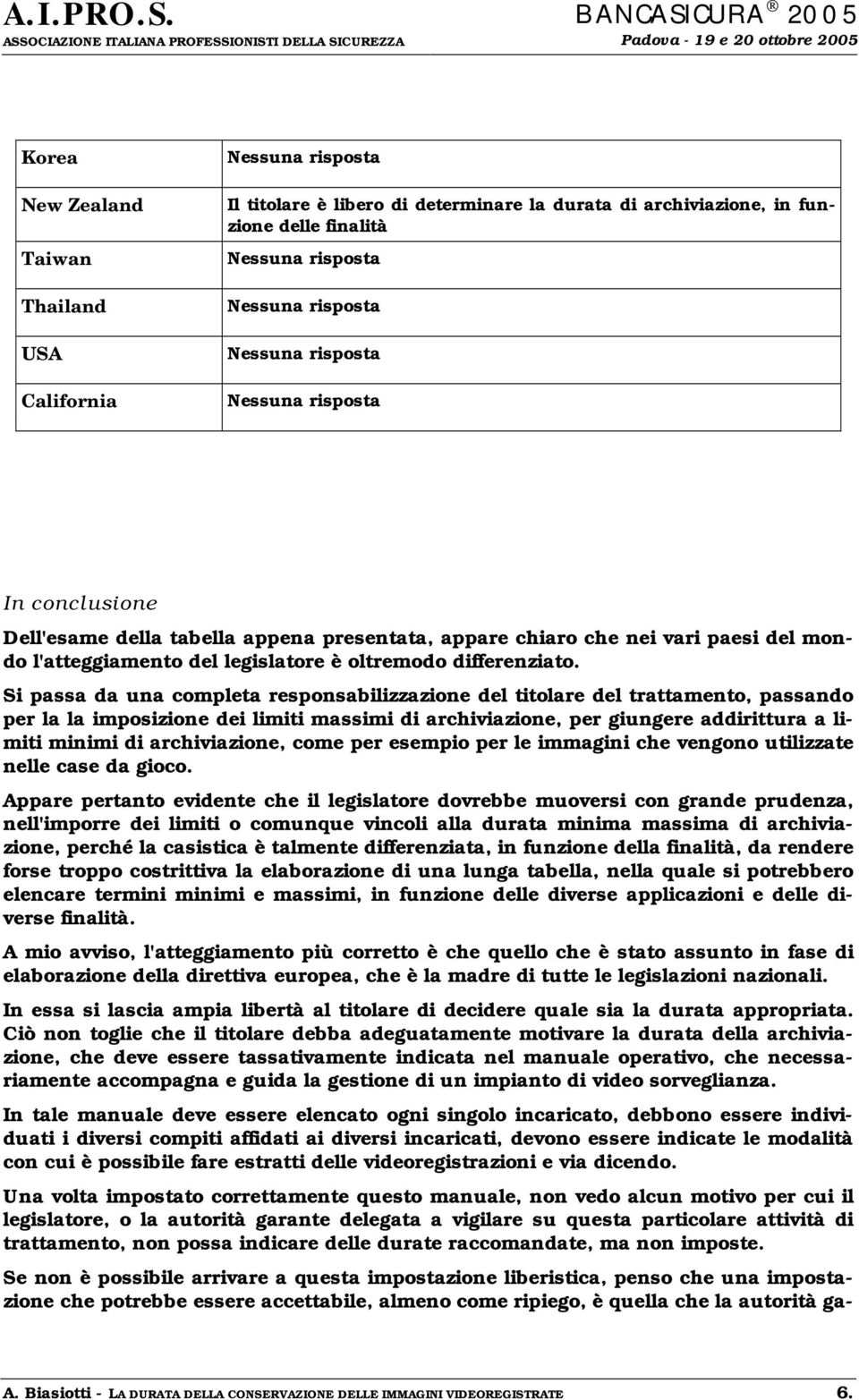 Si passa da una completa responsabilizzazione del titolare del trattamento, passando per la la imposizione dei limiti massimi di archiviazione, per giungere addirittura a limiti minimi di