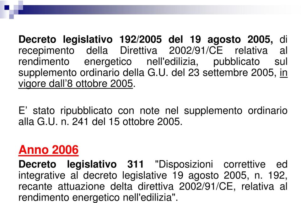 E stato ripubblicato con note nel supplemento ordinario alla G.U. n. 241 del 15 ottobre 2005.