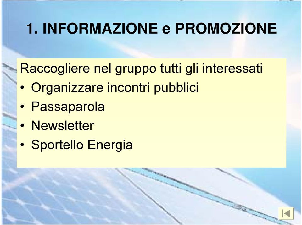 interessati Organizzare incontri