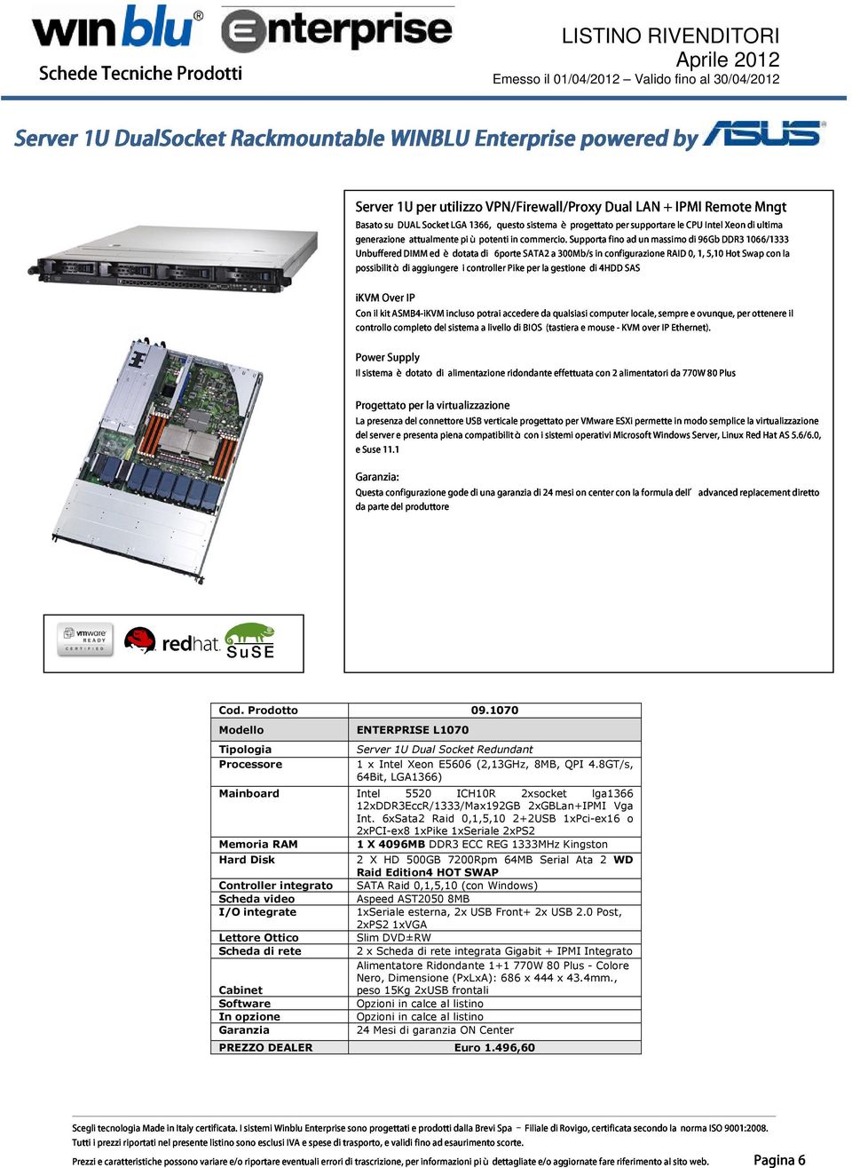 SATA2 sistema a 300Mb/s è Supporta progettato in configurazione per ad supportare un massimo RAID le CPU 0, di 1, 96Gb Intel 5,10 DDR3 Xeon Hot Swap 1066/1333 di Mngt ultima ikvm Con il kit Over