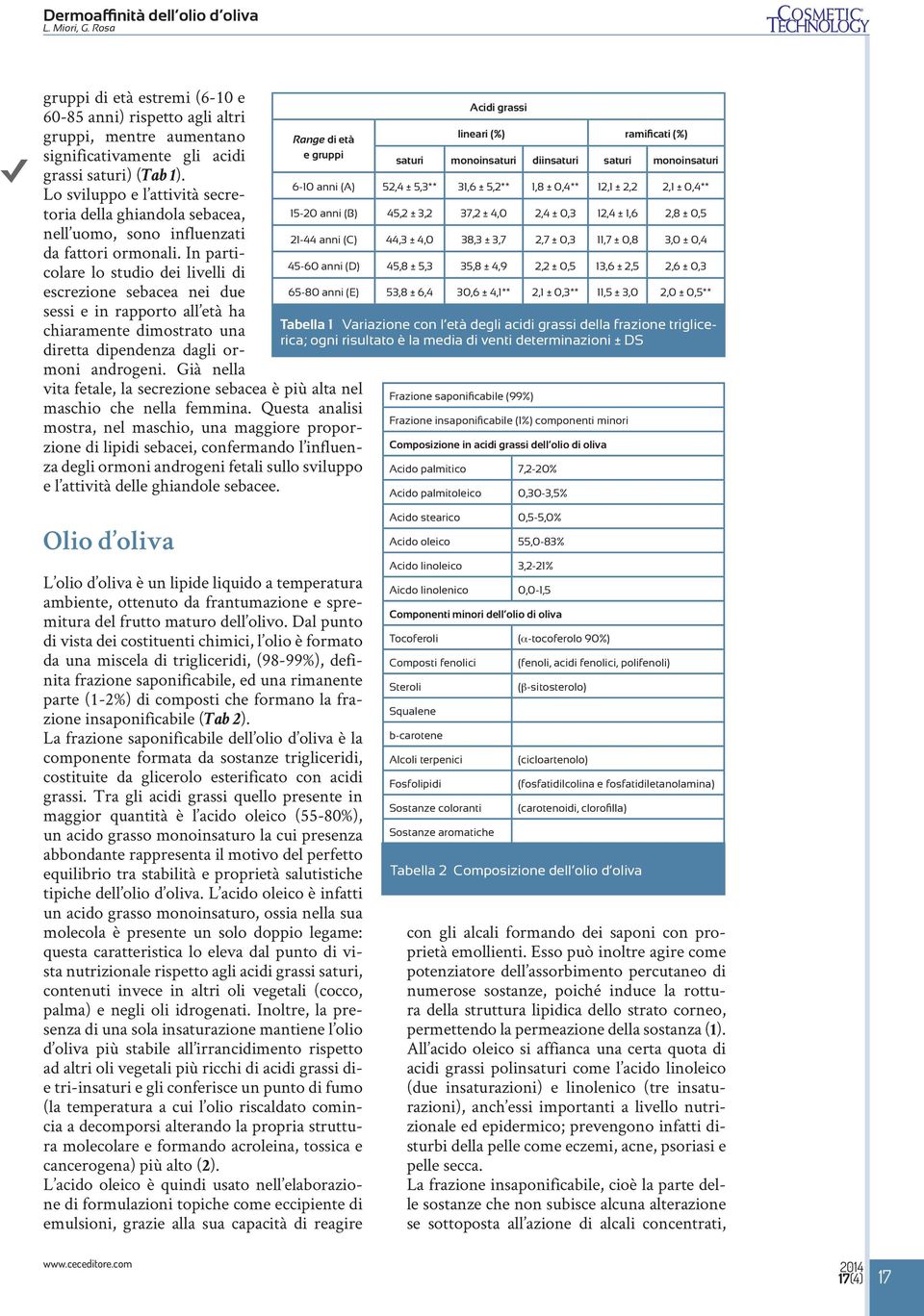 In particolare lo studio dei livelli di escrezione sebacea nei due sessi e in rapporto all età ha chiaramente dimostrato una diretta dipendenza dagli ormoni androgeni.