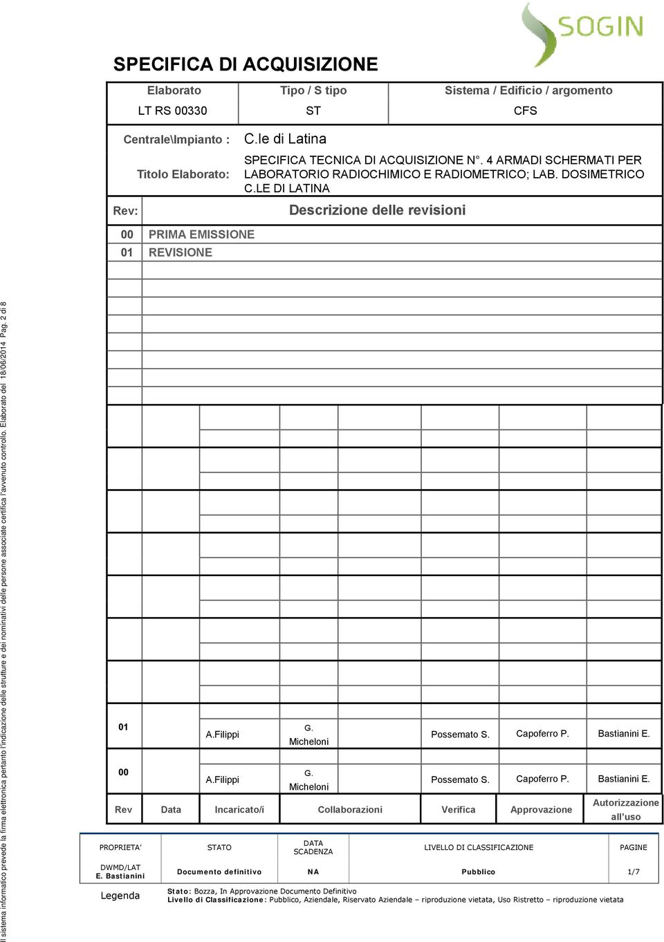 dei nominativi delle persone associate certifica l'avvenuto controllo. Elaborato del 18/06/24 Pag. 2 di 8 00 A.Filippi A.Filippi G. Micheloni G.