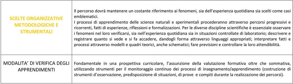 Per le diverse discipline scientifiche è essenziale osservare i fenomeni nel loro verificarsi, sia nell esperienza quotidiana sia in situazioni controllate di laboratorio; descrivere e registrare