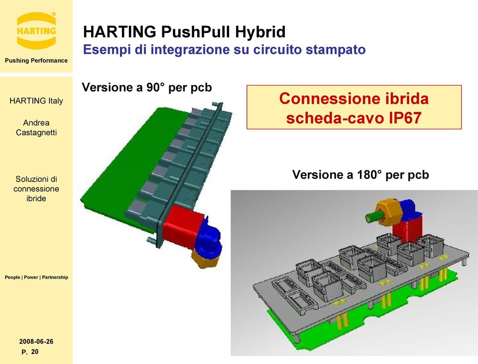 Versione a 90 per pcb P.