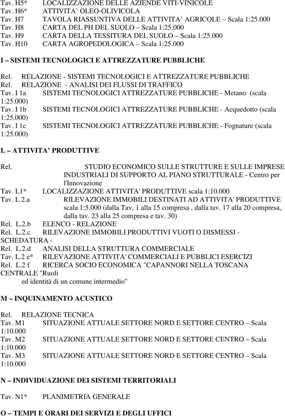 000 I SISTEMI TECNOLOGICI E ATTREZZATURE PUBBLICHE RELAZIONE - SISTEMI TECNOLOGICI E ATTREZZATURE PUBBLICHE RELAZIONE - ANALISI DEI FLUSSI DI TRAFFICO Tav.