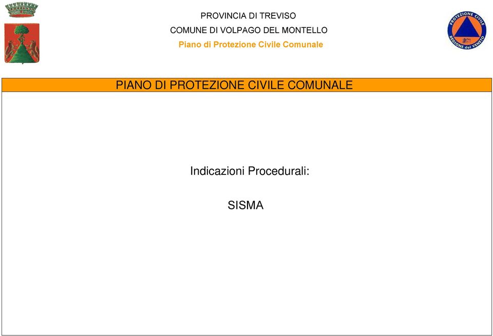 Protezione Civile PIANO DI