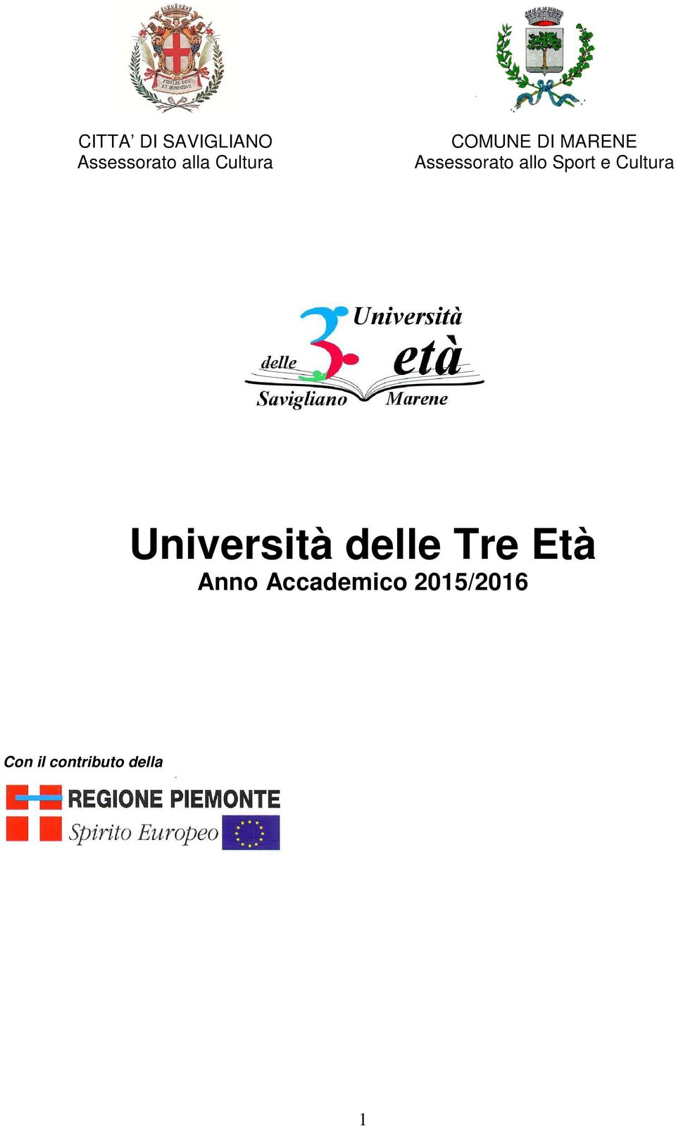 Sport e Cultura Università delle Tre Età