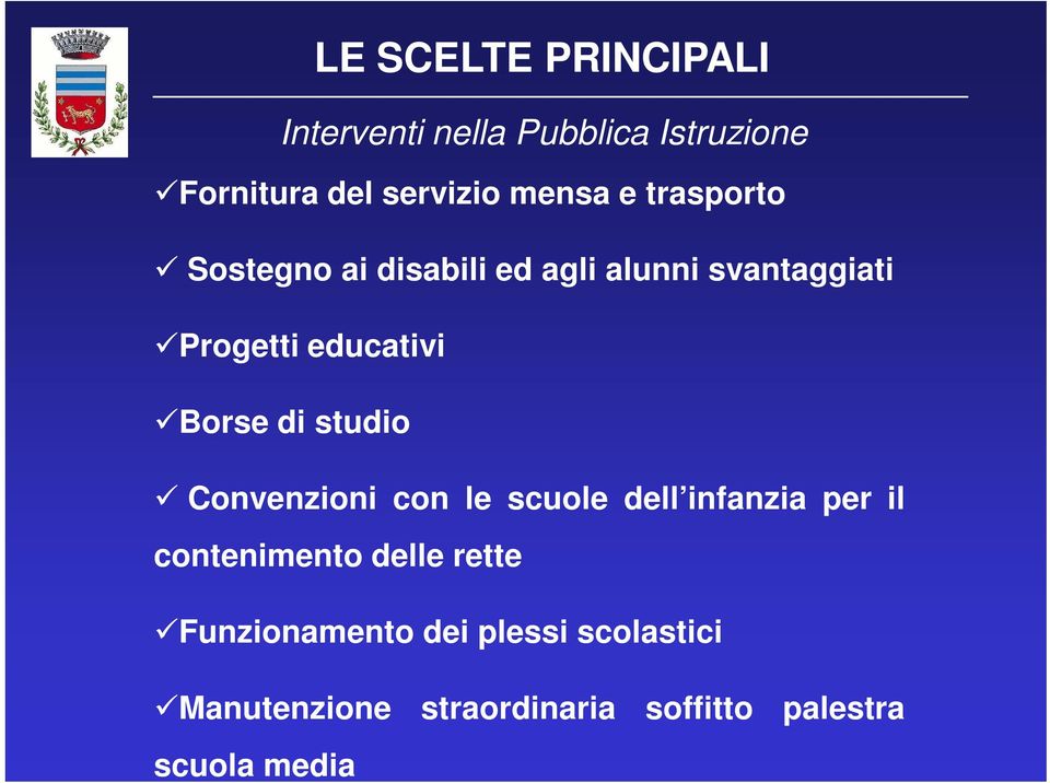 studio Convenzioni con le scuole dell infanzia per il contenimento delle rette