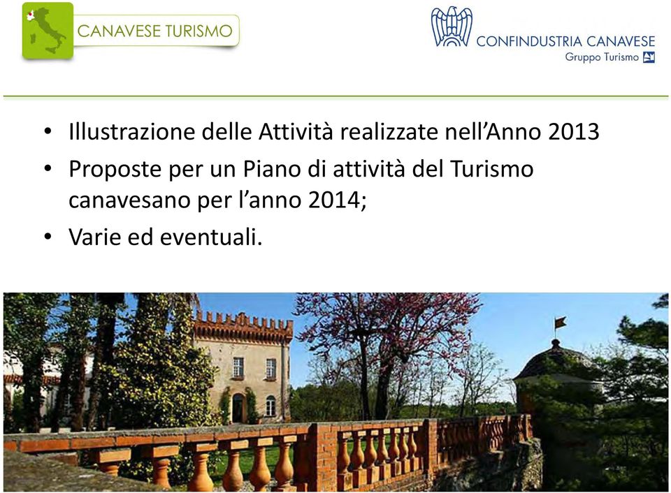 per un Piano di attività del Turismo