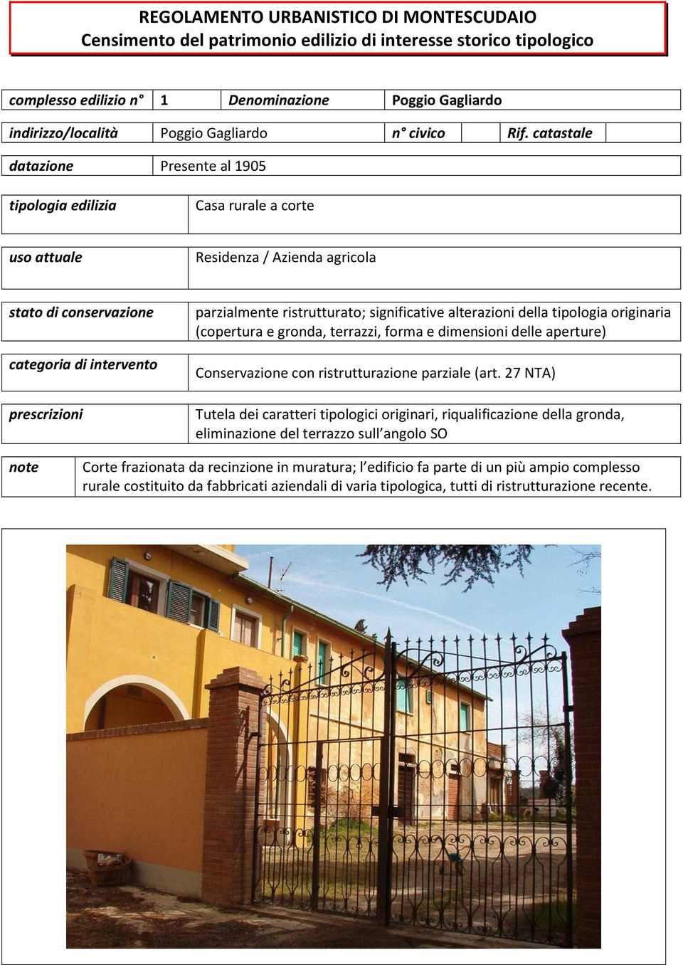 terrazzi, forma e dimensioni delle aperture) Conservazione con ristrutturazione parziale (art.