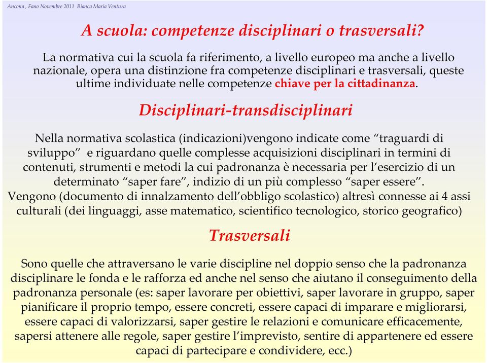 chiave per la cittadinanza.