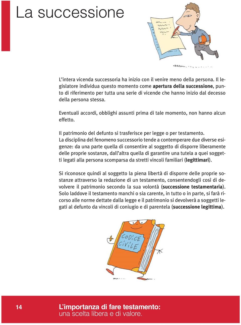 Eventuali accordi, obblighi assunti prima di tale momento, non hanno alcun effetto. Il patrimonio del defunto si trasferisce per legge o per testamento.