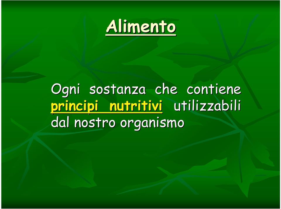 principi nutritivi