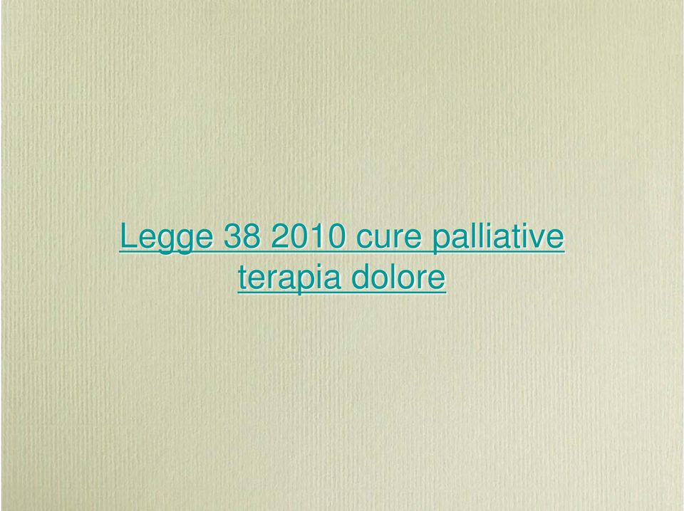 palliative