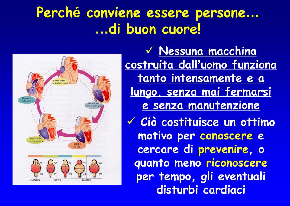 senza mai fermarsi e senza manutenzione Ciò costituisce un ottimo motivo