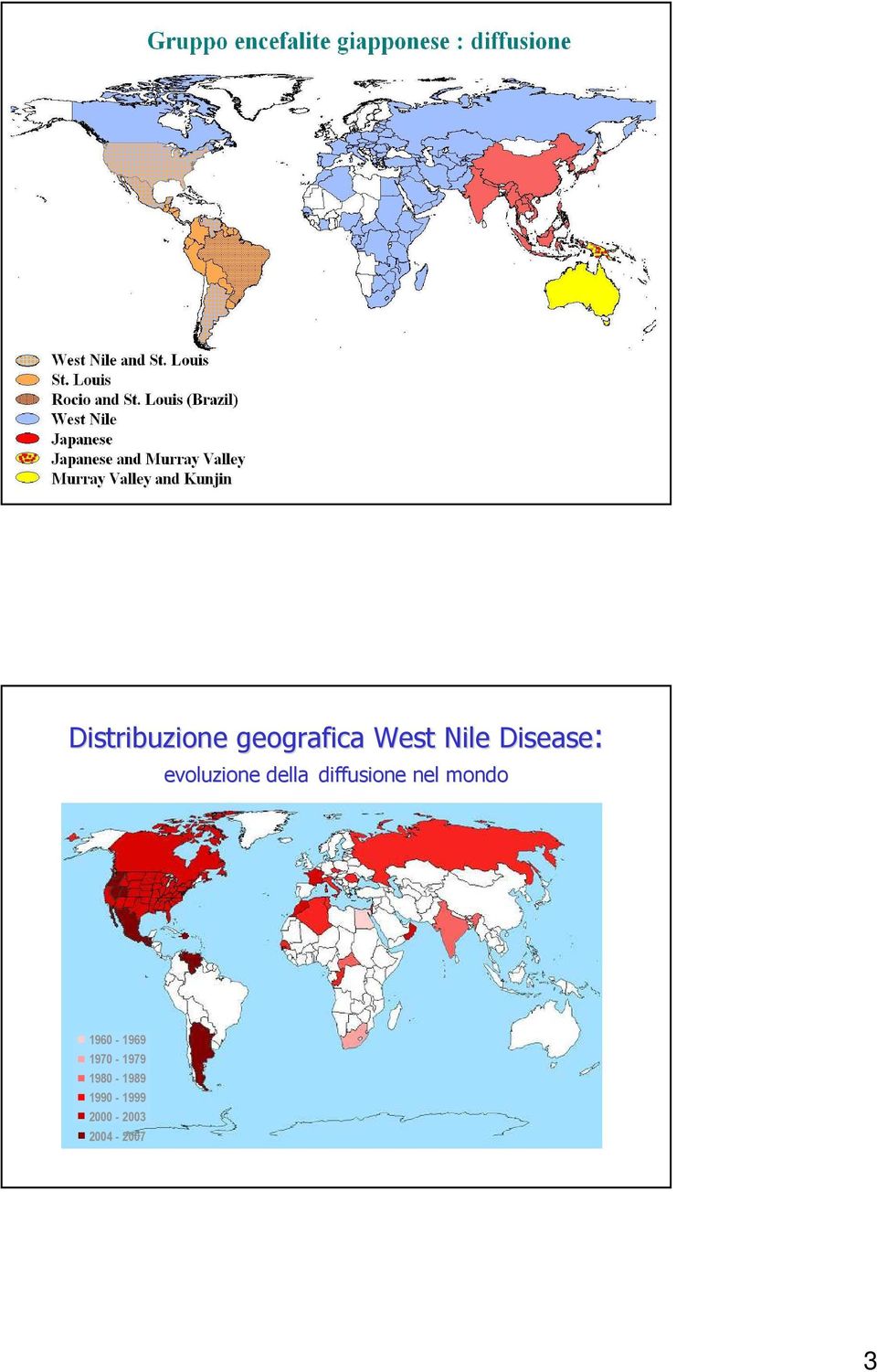 diffusione nel mondo 1960-1969