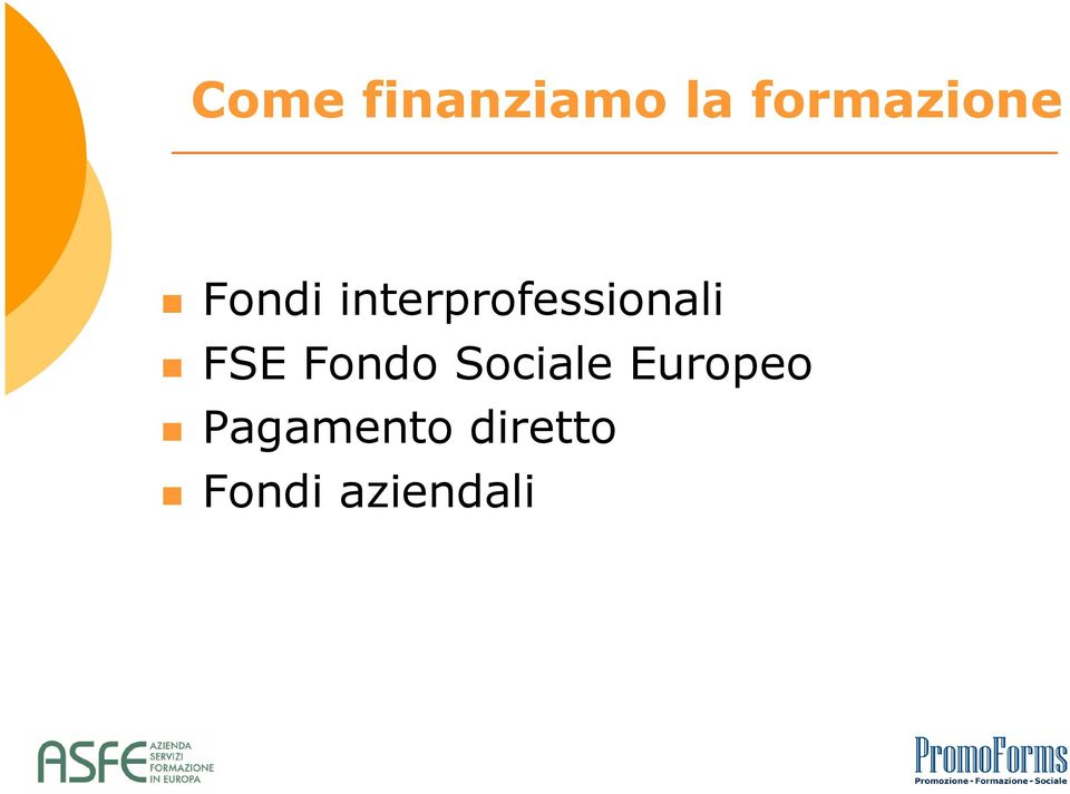 interprofessionali FSE Fondo