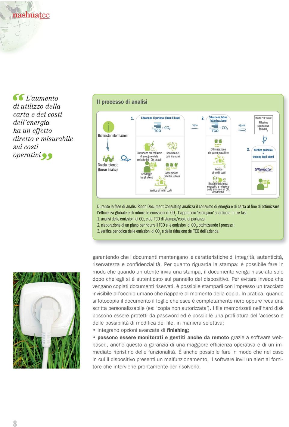 Rilevazione del consumo di energia e delle emissioni di CO 2 attuali Sondaggio tra gli utenti Verifica di tutti i costi Raccolta dei dati finanziari Acquisizione di tutti i sistemi meno Situazione