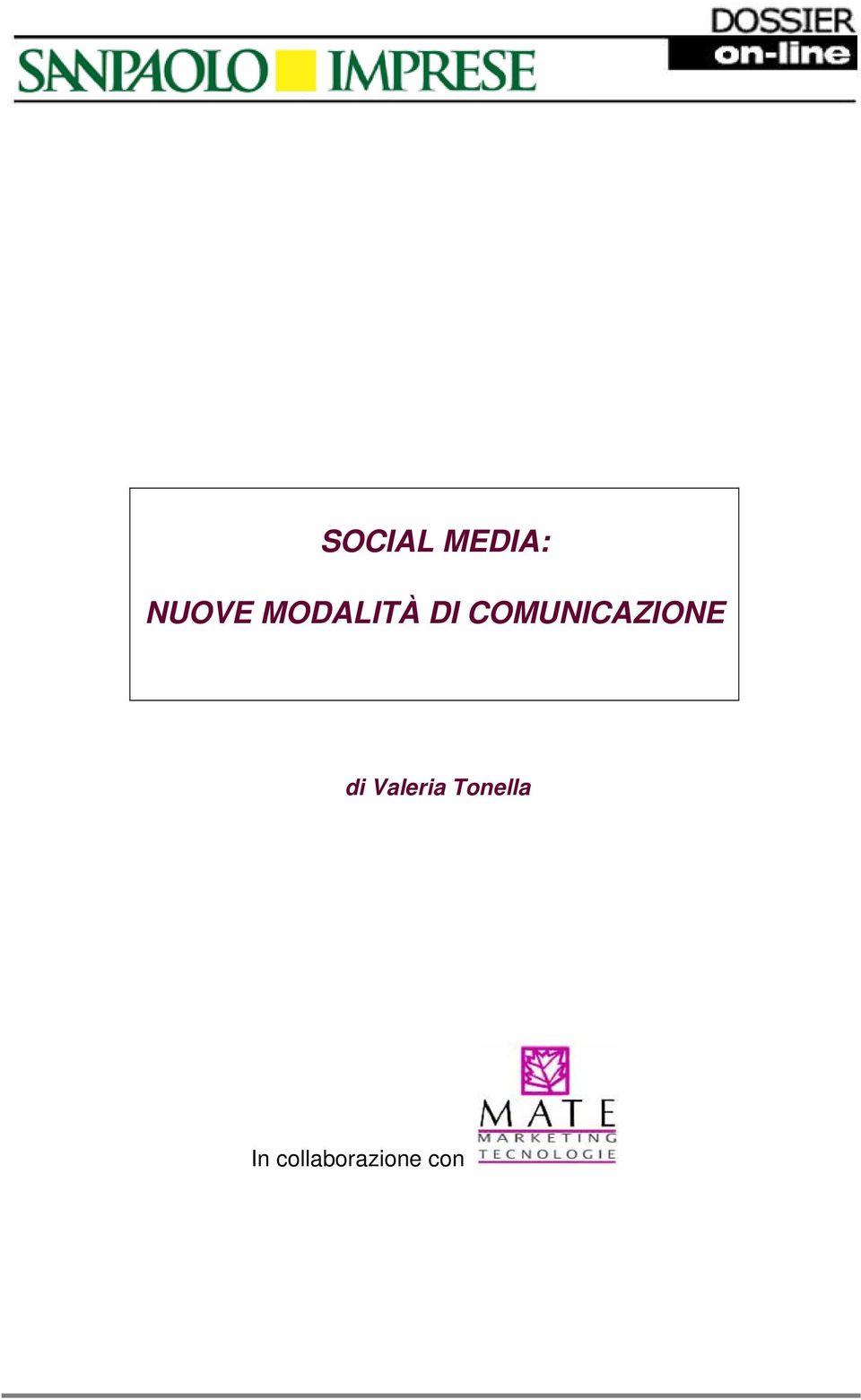 COMUNICAZIONE di