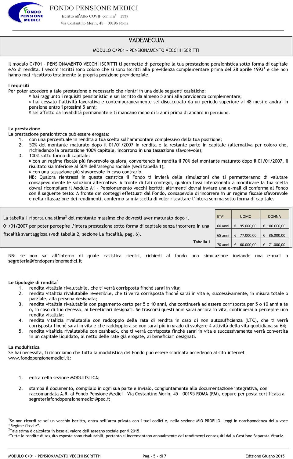 I requisiti Per poter accedere a tale prestazione è necessario che rientri in una delle seguenti casistiche: nza complementare; pensione entro i prossimi 5 anni; in pensione.