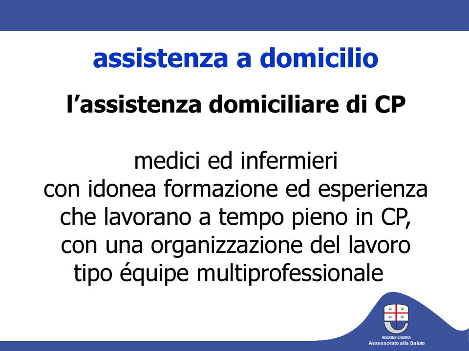 esperienza che lavorano a tempo pieno in CP, con una