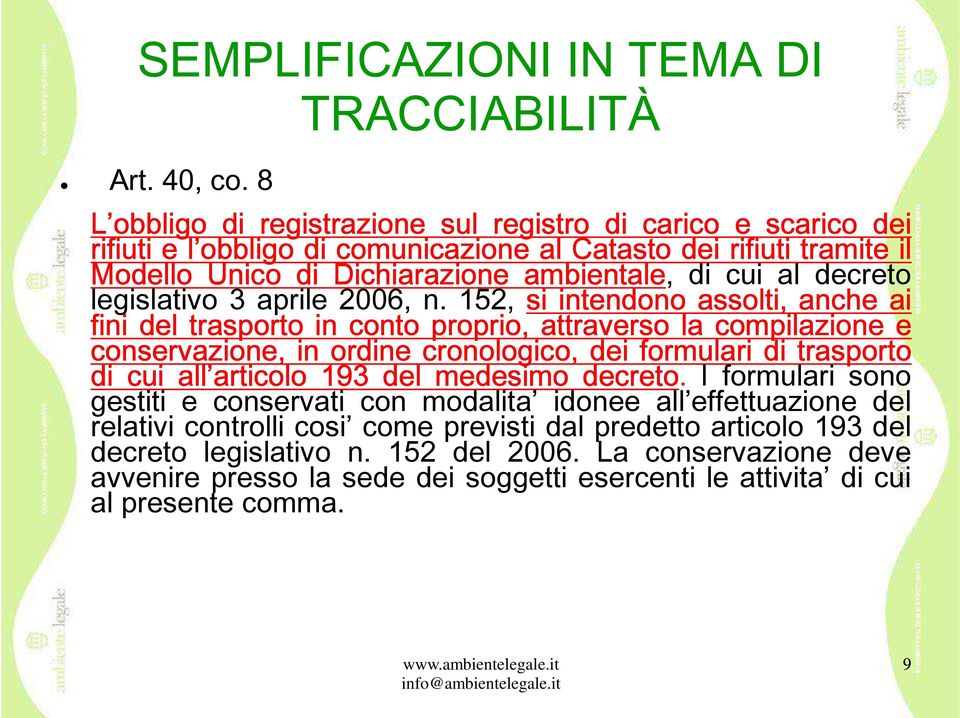 decreto legislativo 3 aprile 2006, n.