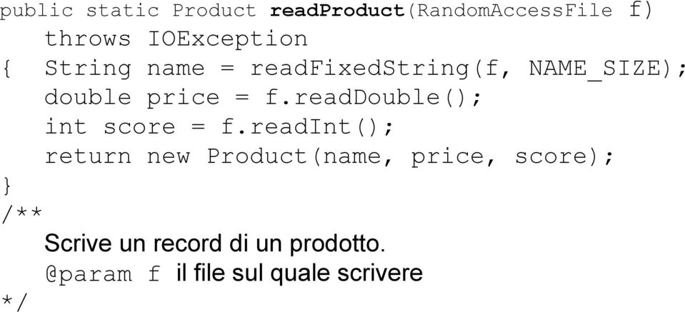 readdouble(); int score = f.