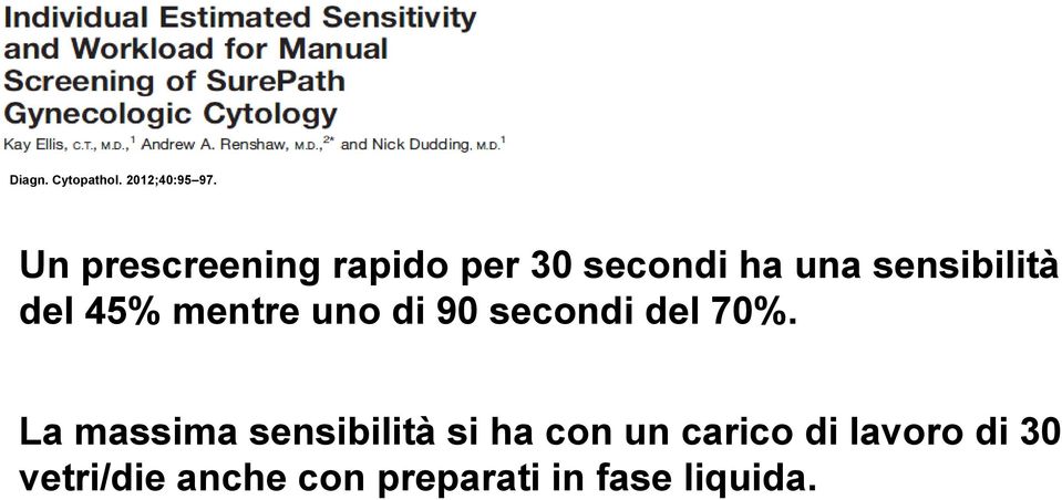 del 45% mentre uno di 90 secondi del 70%.