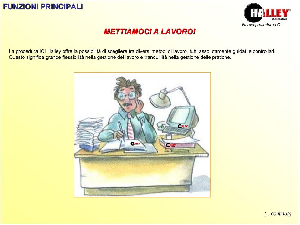 metodi di lavoro, tutti assolutamente guidati e controllati.