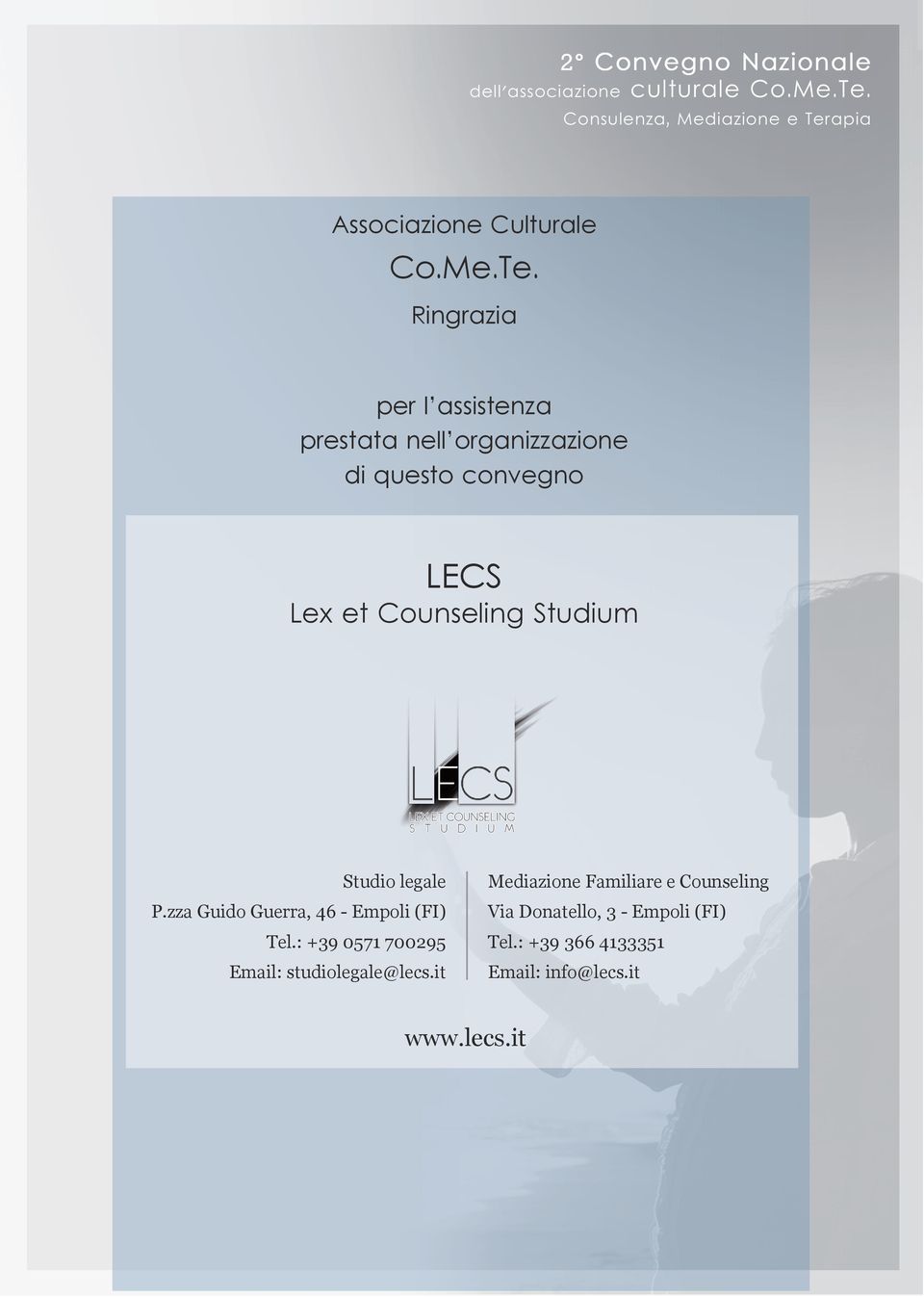 Counseling Studium Studio legale P.zza Guido Guerra, 46 - Empoli (FI) Tel.