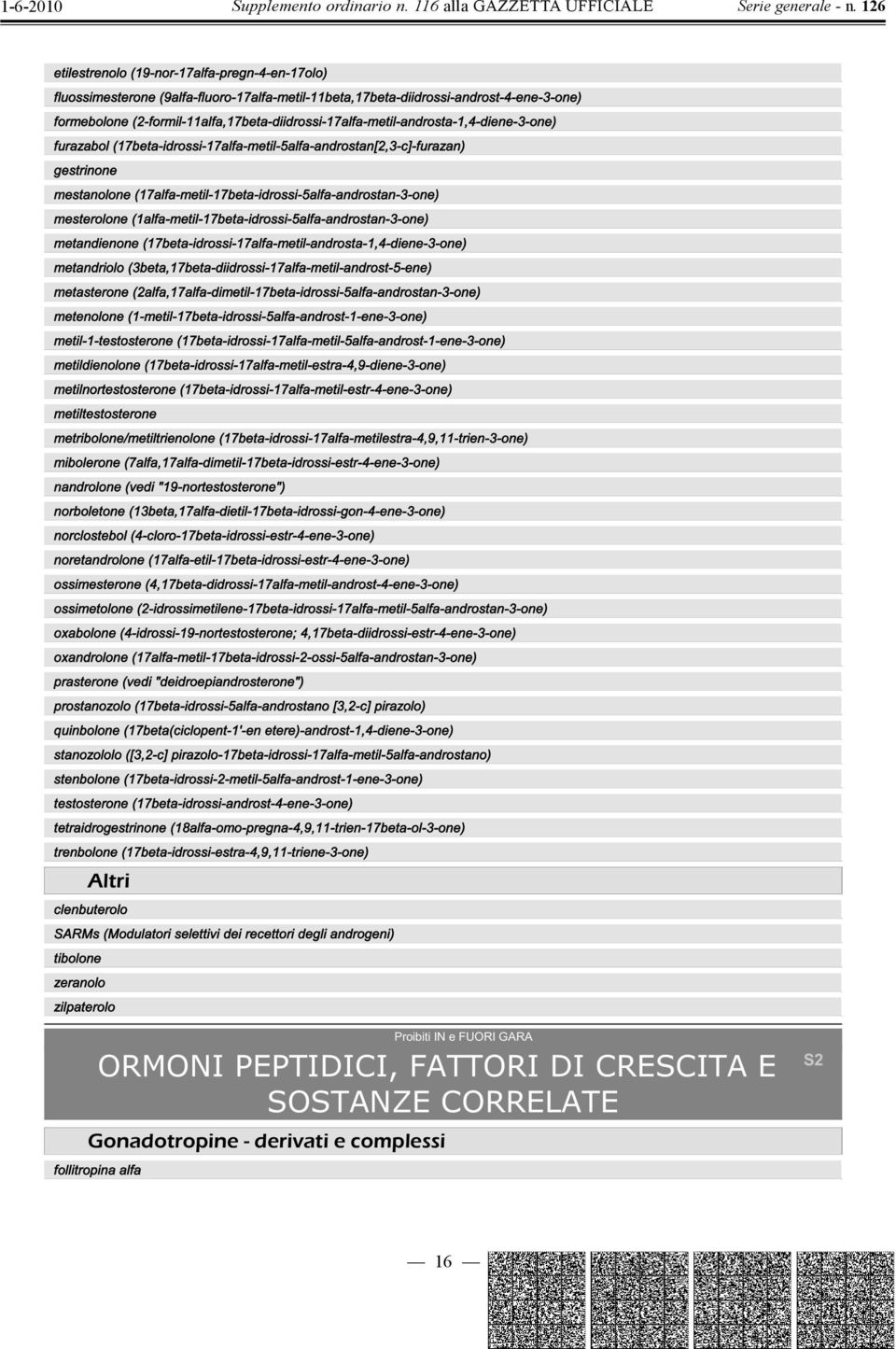 (17alfa-metil-17beta-idrossi-5alfa-androstan-3-one) mesterolone (1alfa-metil-17beta-idrossi-5alfa-androstan-3-one) metandienone (17beta-idrossi-17alfa-metil-androsta-1,4-diene-3-one) metandriolo