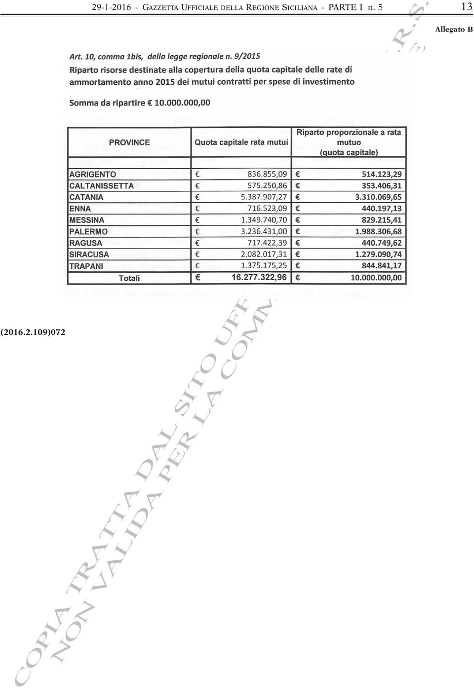 UFFICIALE DELLA REGIONE