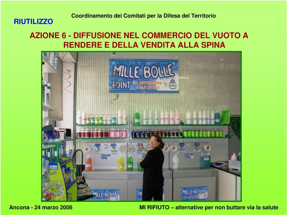 - DIFFUSIONE NEL COMMERCIO DEL VUOTO