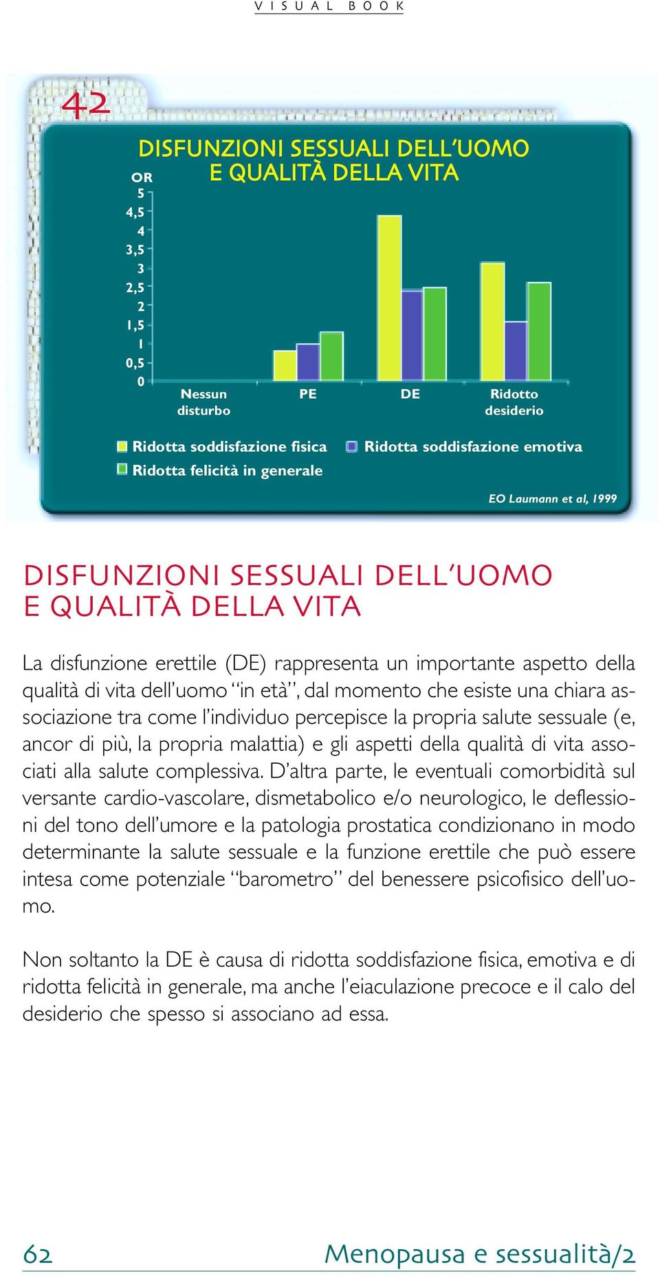 dal momento che esiste una chiara associazione tra come l individuo percepisce la propria salute sessuale (e, ancor di più, la propria malattia) e gli aspetti della qualità di vita associati alla