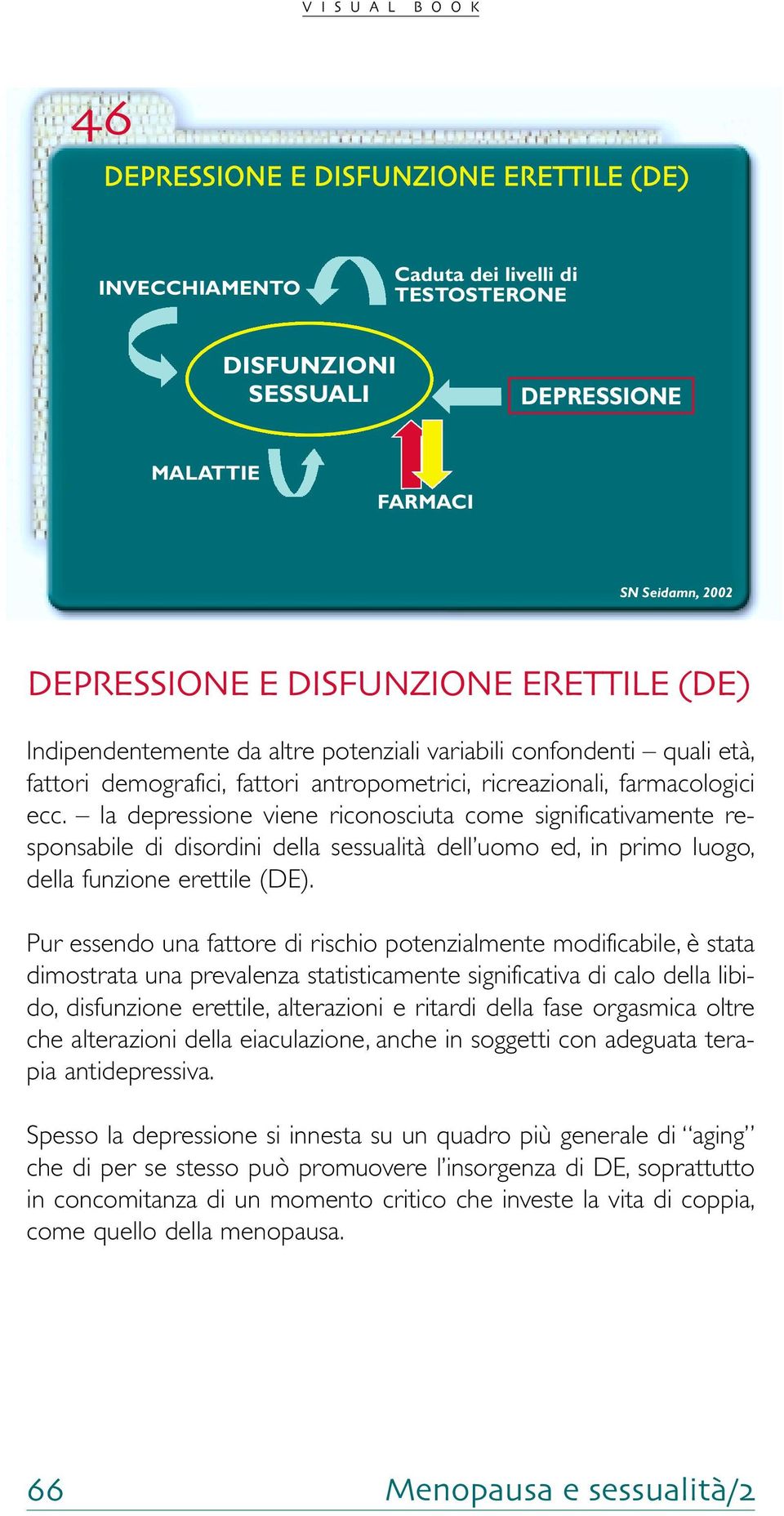 la depressione viene riconosciuta come significativamente responsabile di disordini della sessualità dell uomo ed, in primo luogo, della funzione erettile (DE).