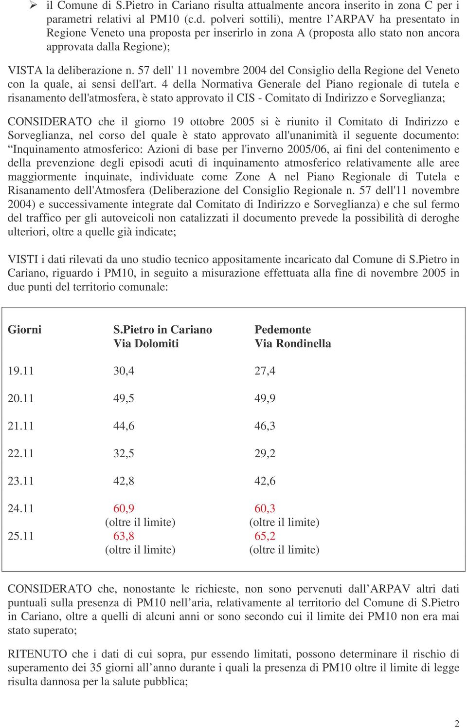 4 della Normativa Generale del Piano regionale di tutela e risanamento dell'atmosfera, è stato approvato il CIS - Comitato di Indirizzo e Sorveglianza; CONSIDERATO che il giorno 19 ottobre 2005 si è