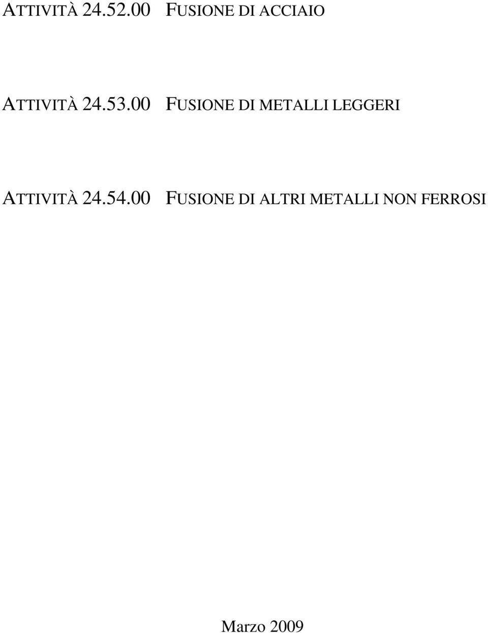 00 FUSIONE DI METALLI LEGGERI